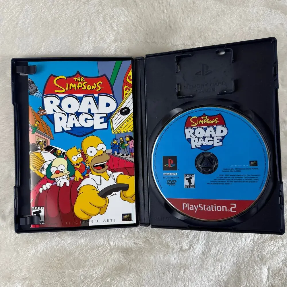The Simpsons Road Rage Playstation 2 PS2 Greatest Hits CIB Complete w/ Manual EA